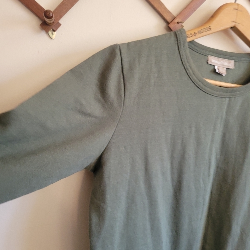 NWT Woman Within Sweatshirt Tunic Dress Fleece Lined Green Small - Picture 3 of 8